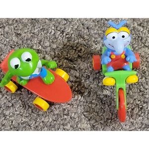 Gonzo, Kermit Vintage McDonald’s Muppet Babies Figures Toys 1986